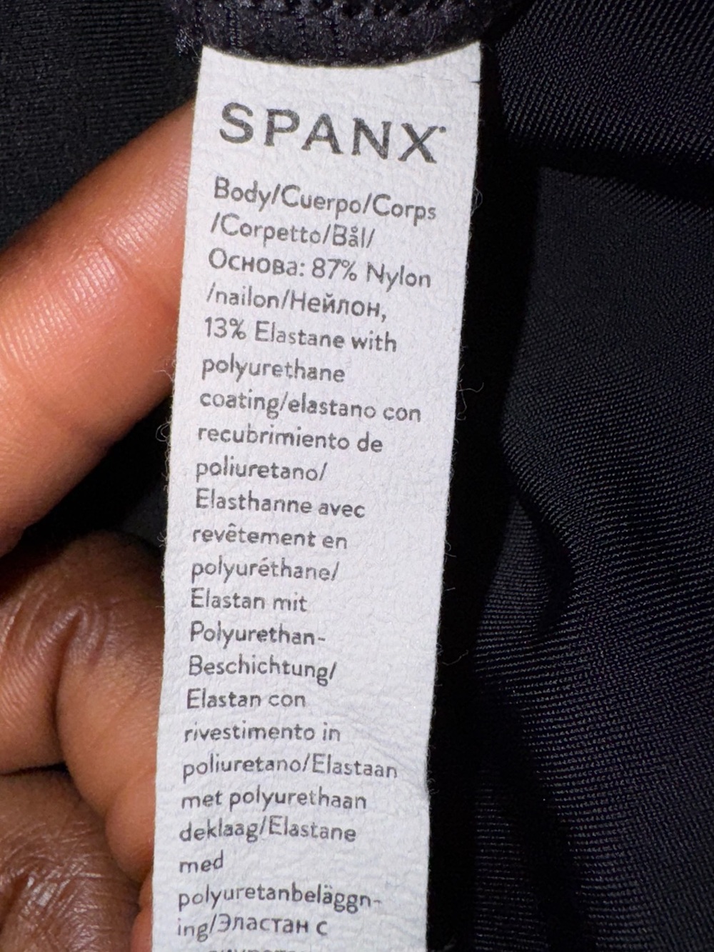 SPANX Black Leggings with Red Brand Tag - Picture 8 of 10
